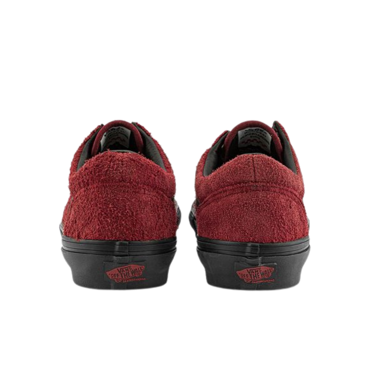 Vans Skate Old Skool Shoes - Hairy Suede Black / Burgundy