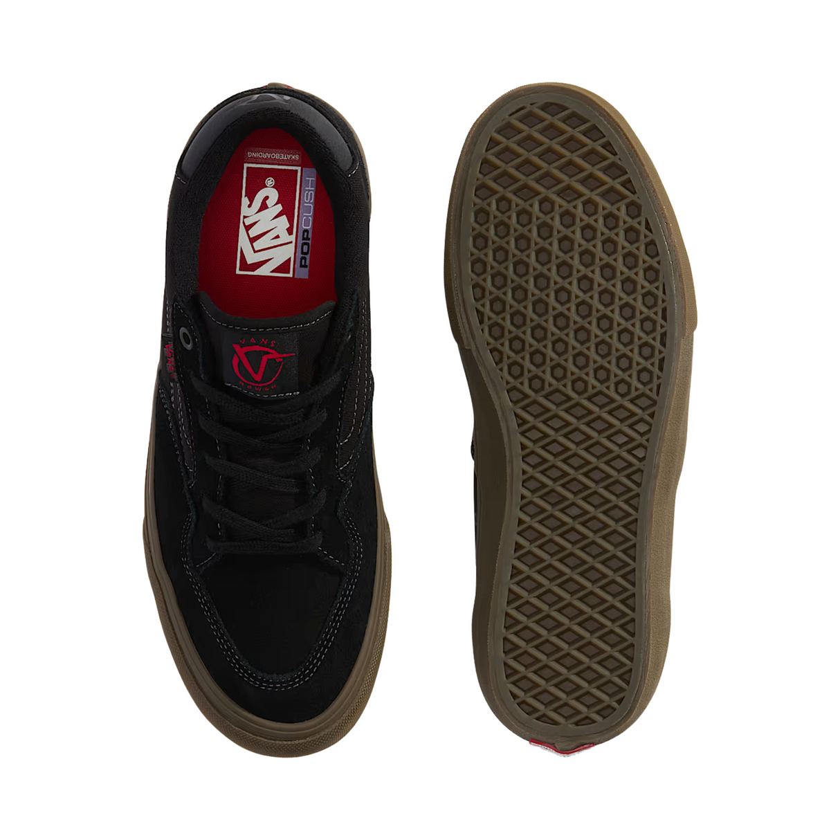 Vans Skate Rowan Shoes - Black / Dark Gum