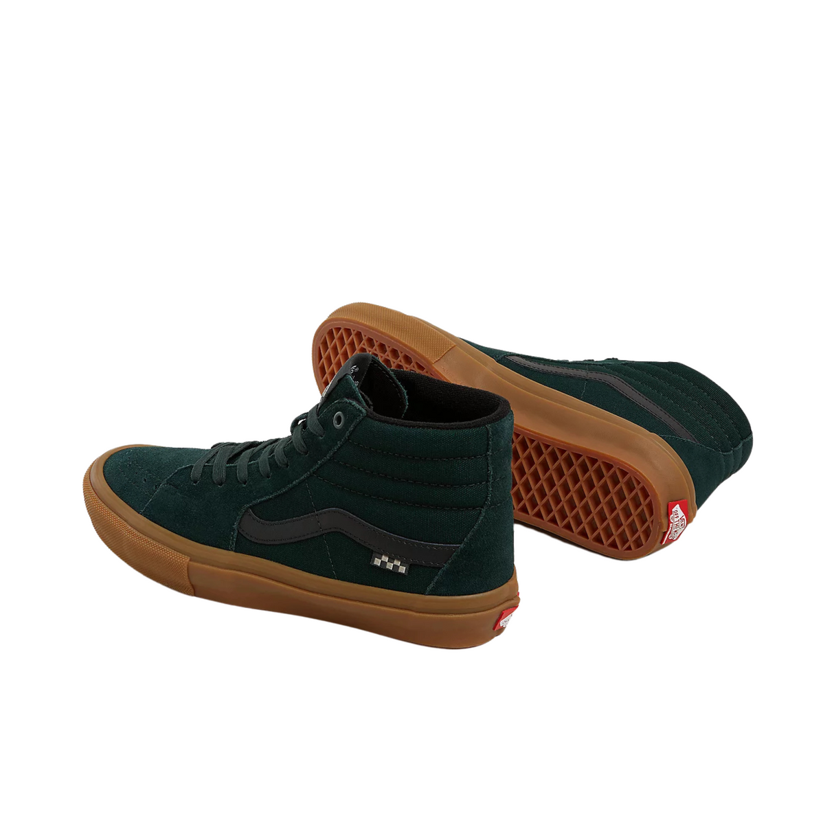 Vans Skate Sk8-Hi Shoes - Green / Gum