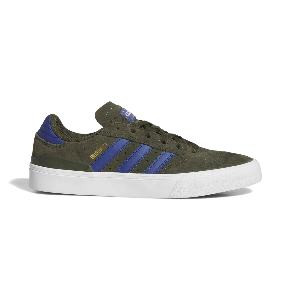 Adidas Skateboarding Busenitz Vulc II Shoes - Night Cargo / Muted Purple / Footwear White (KJ0247)