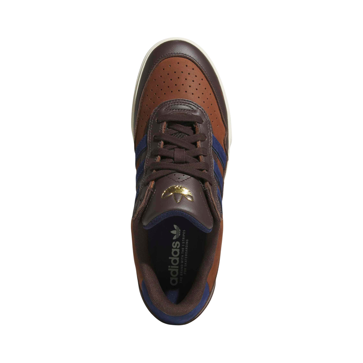 Adidas Skateboarding Tyshawn II Shoes - Aurora Coffee / Dark Blue / Preloved Brown (KK2982)