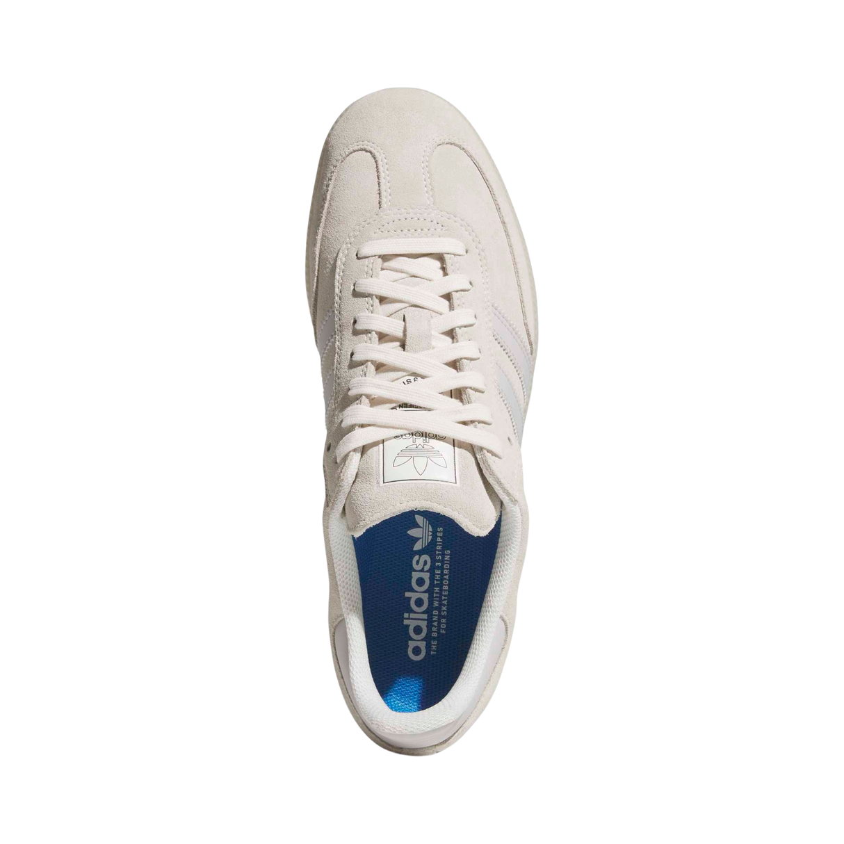Adidas Skateboarding Samba ADV Shoes Trainers - Chalk White / Grey One / Carbon (JP5860)