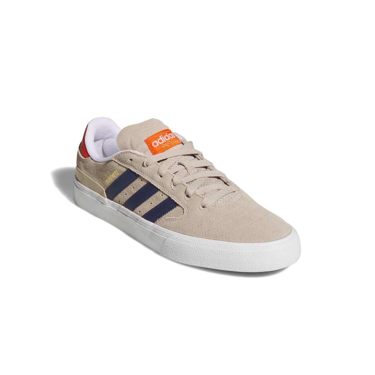 Adidas Skateboarding Busenitz Vulc II Shoes - Wonder Beige / Dark Blue / Collegiate Orange (KJ0251)