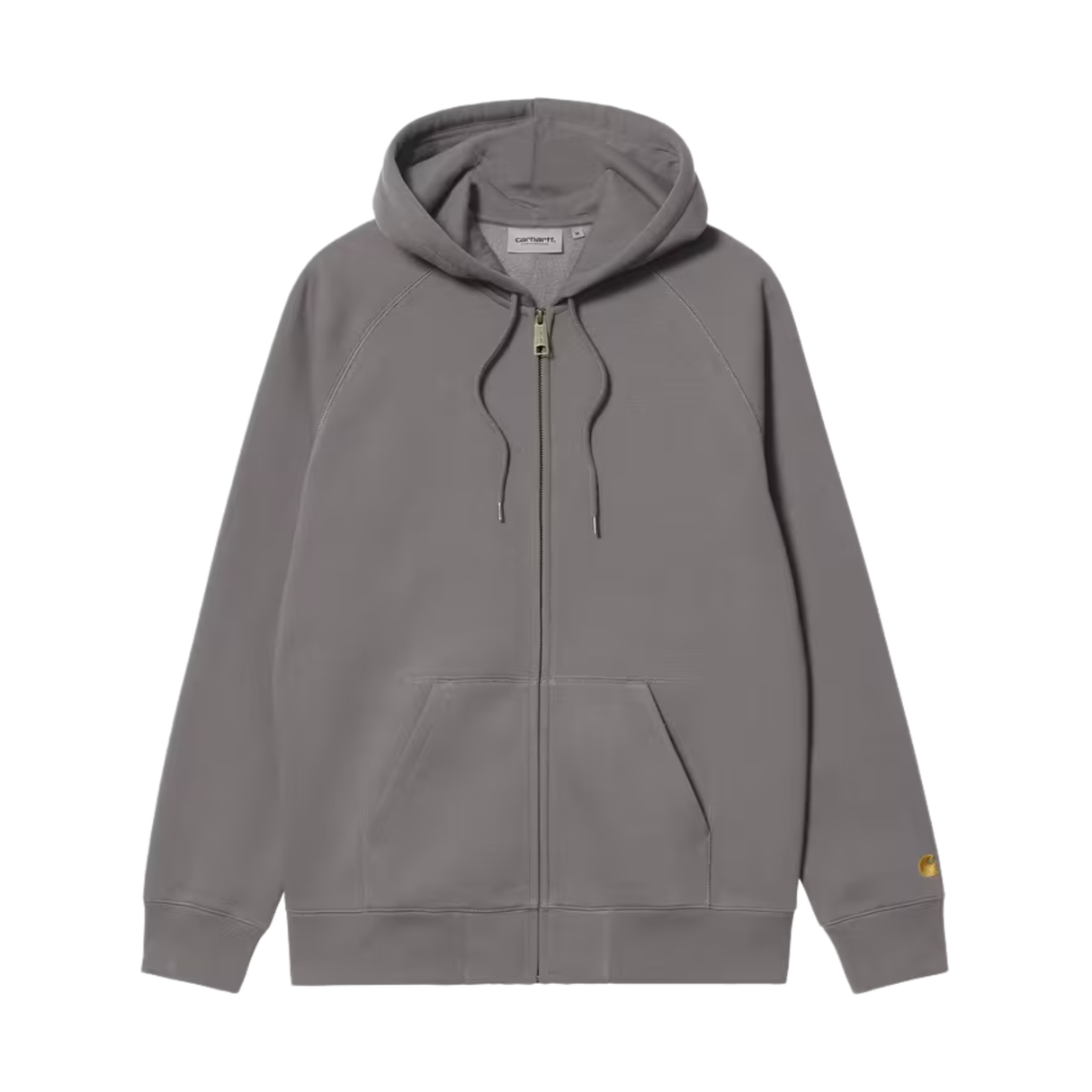 Carhartt WIP Hooded Chase Zip Jacket - Porphyry / Gold