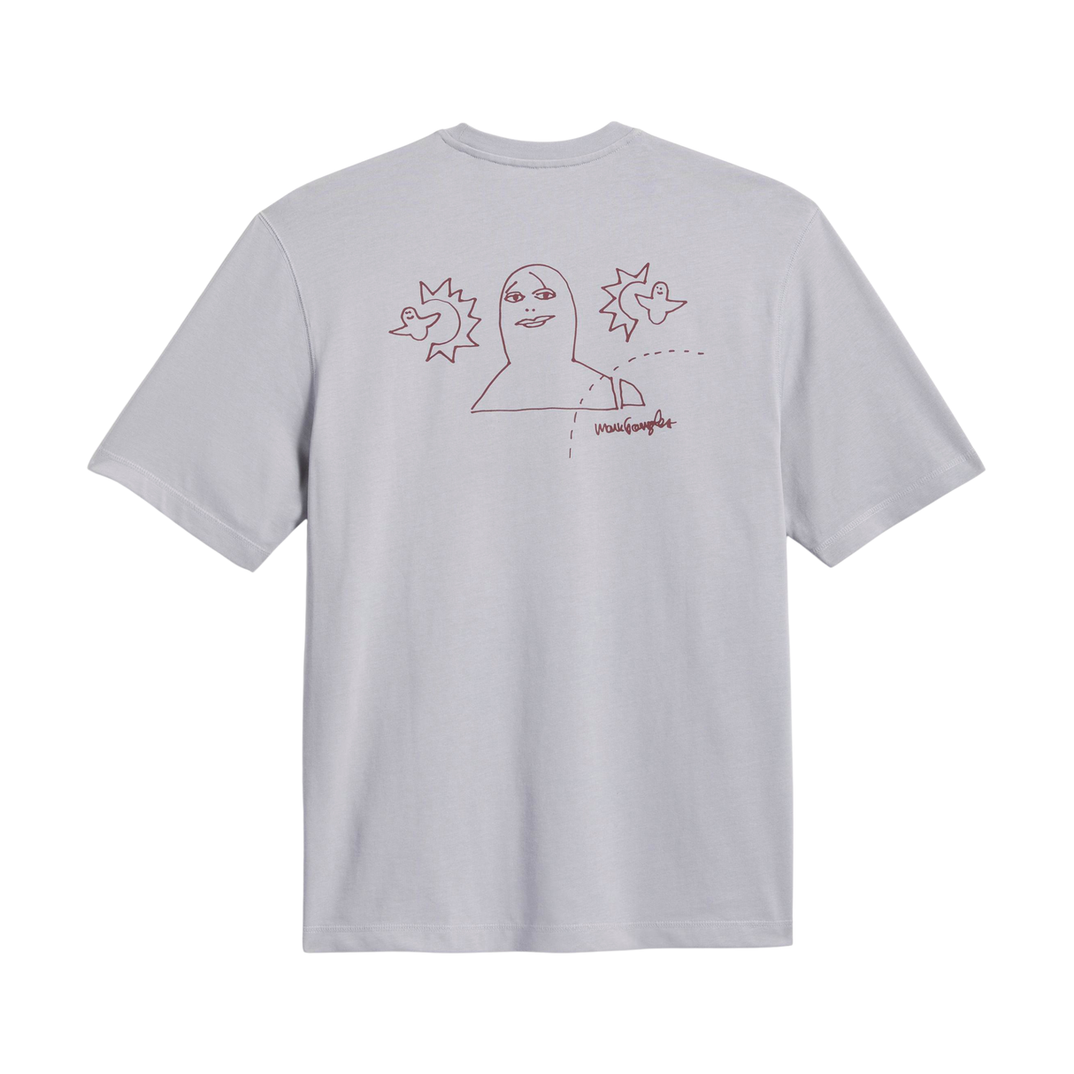 Adidas Skateboarding Gonz NA T-Shirt - Halo Silver / Shadow Red