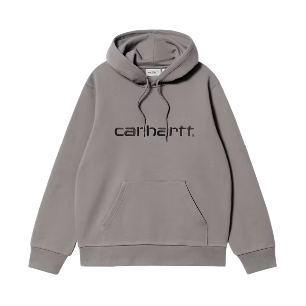 Carhartt WIP Hooded Carhartt Sweatshirt – Shady Grey / Dark Navy
