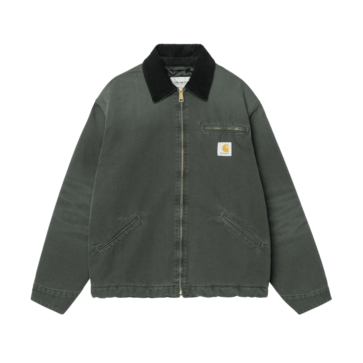 Carhartt WIP OG Detroit Jacket (Winter) - Raven / Black (stone canvas)