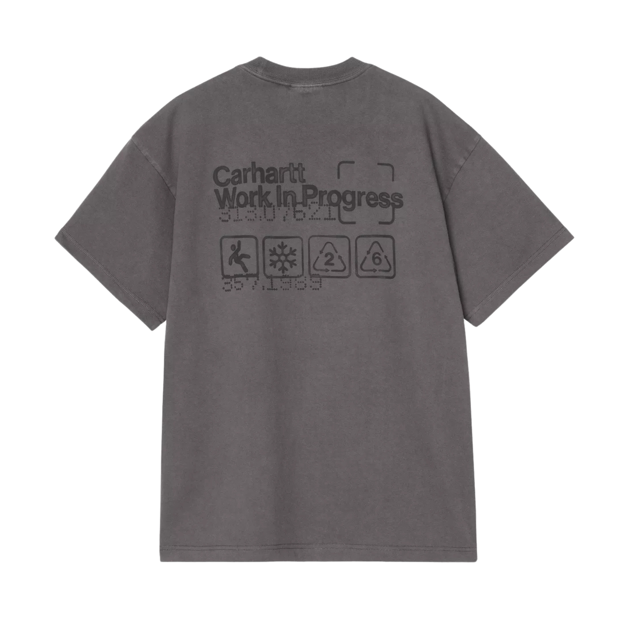 Carhartt WIP Boxed T-Shirt - Soot (garment dyed)