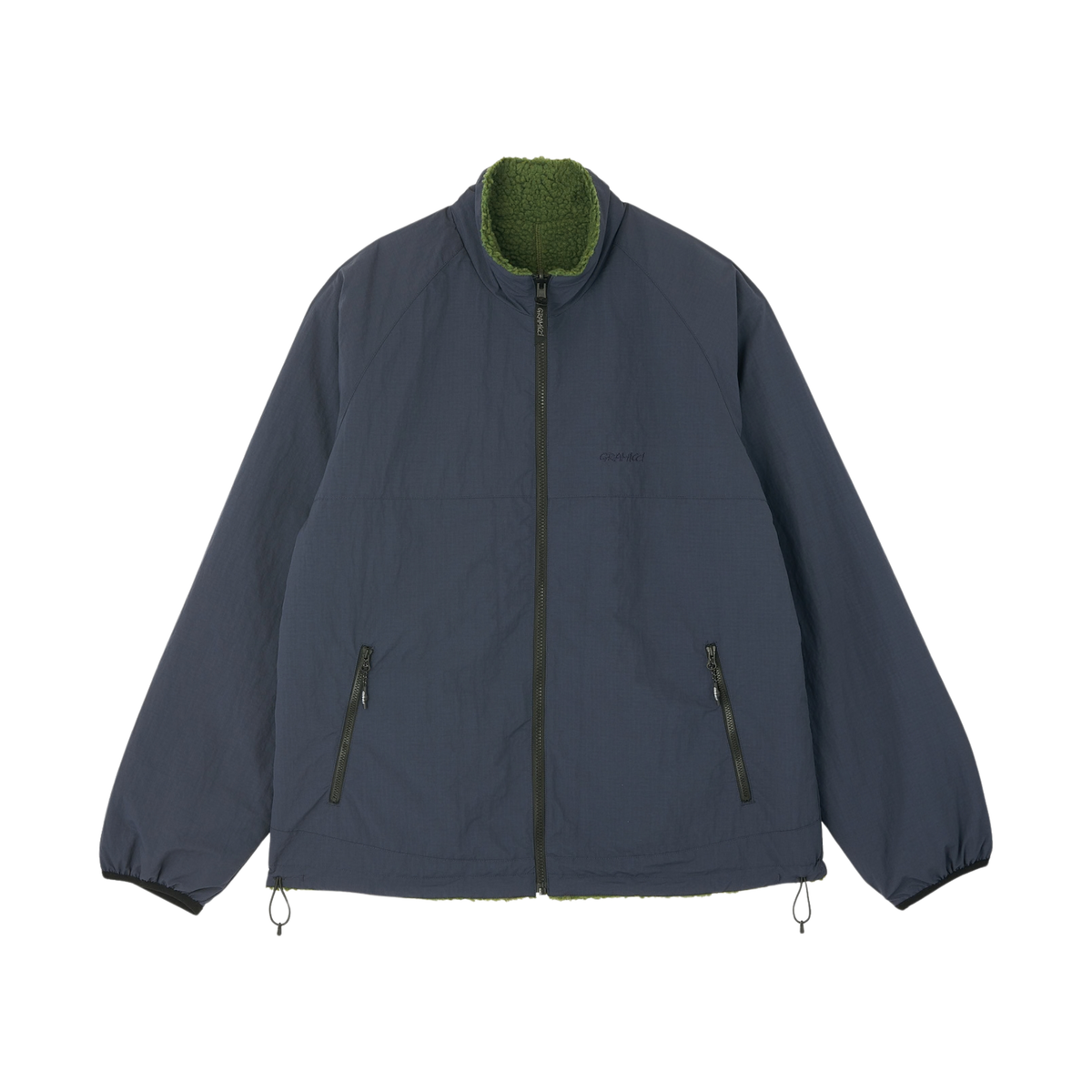 Gramicci Reversible Sherpa Jacket - Olive Navy