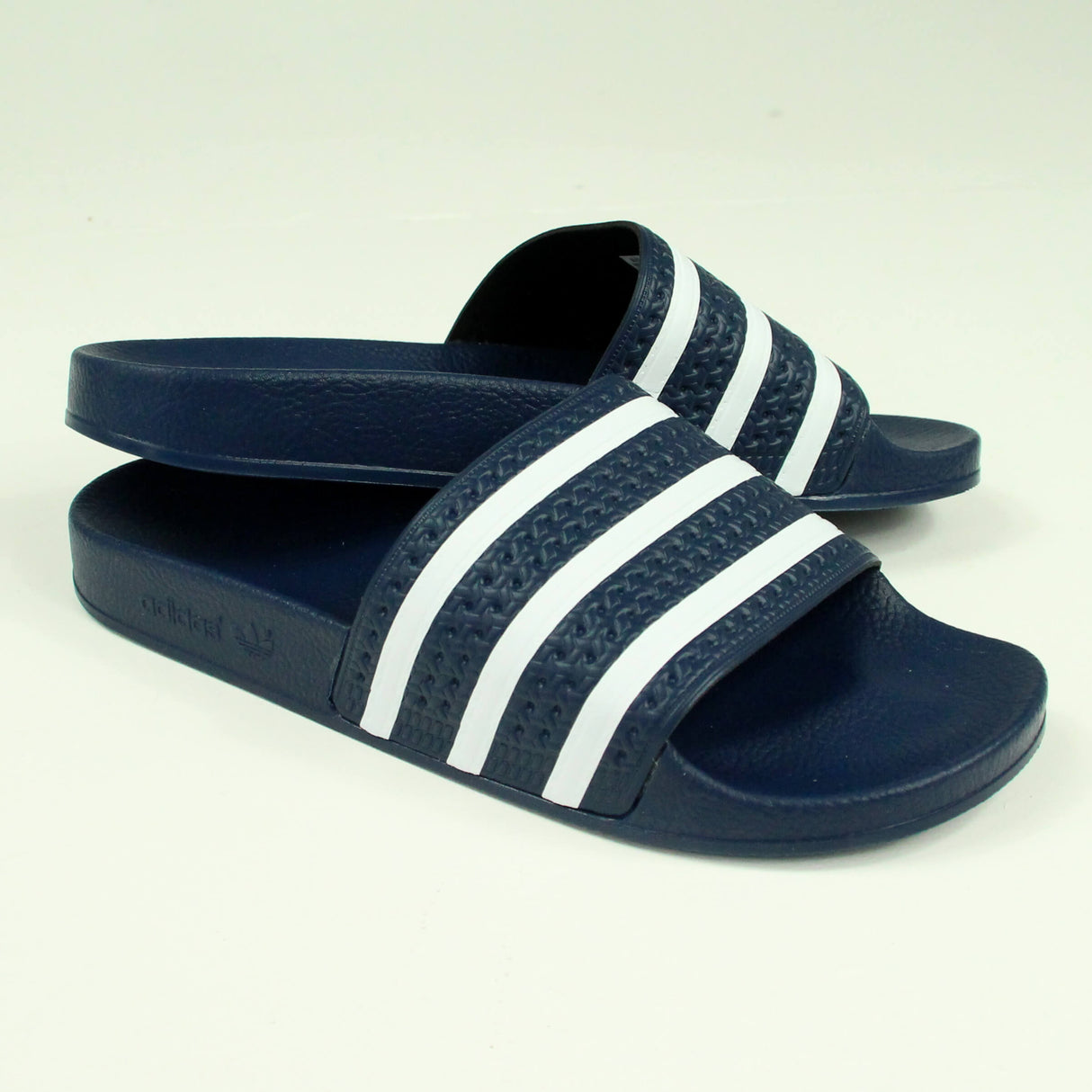Adidas Adilette Sliders - Navy / White
