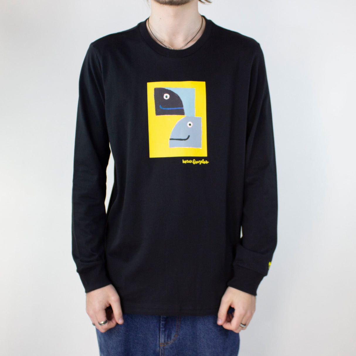 Adidas Shmoofoil Painted Long Sleeve T-Shirt - Black