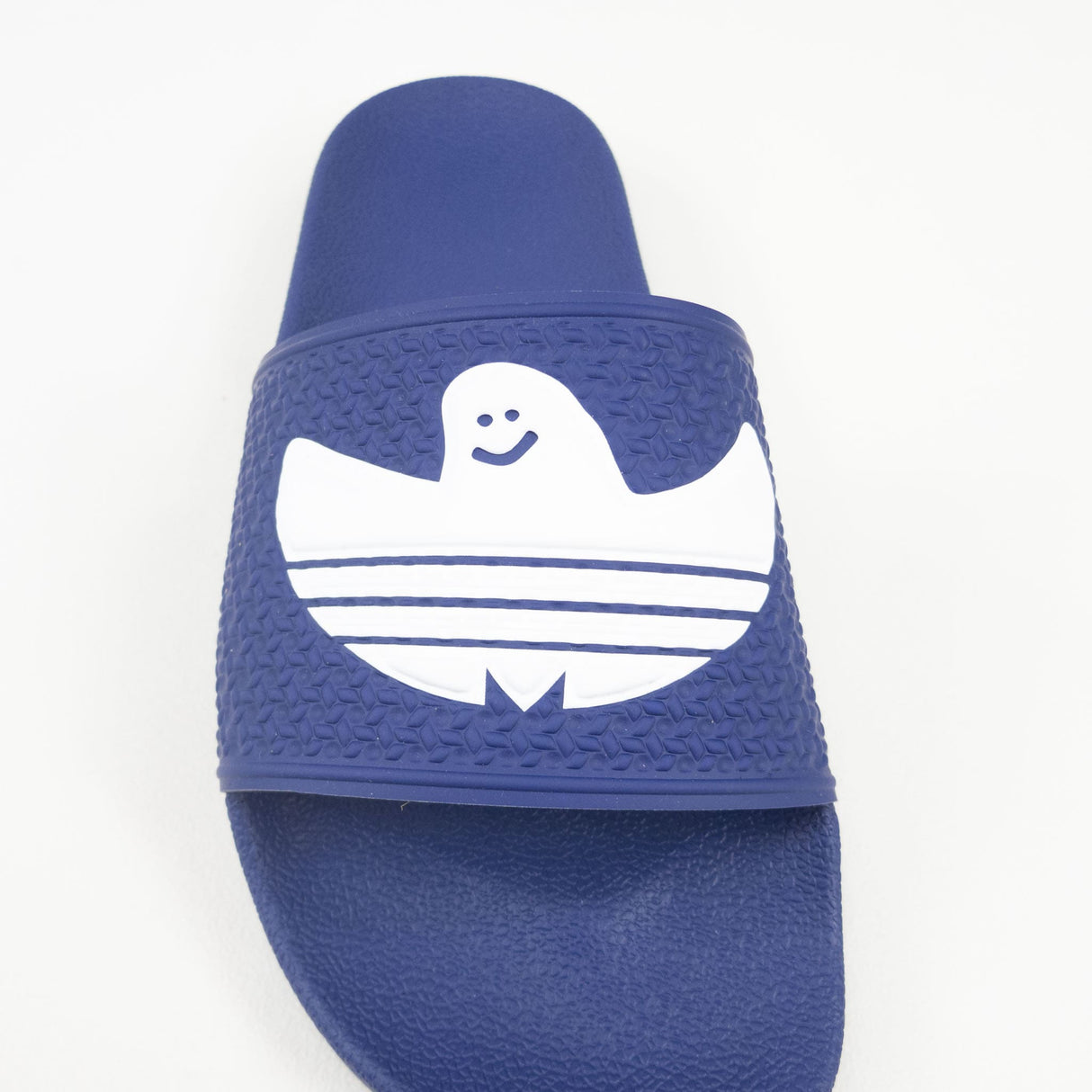 Adidas Shmoofoil Slides - Blue/White/White