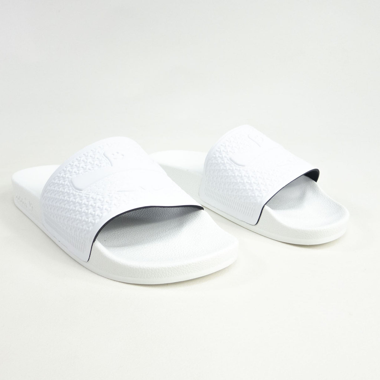 Adidas Shmoofoil Slides - White/White/White