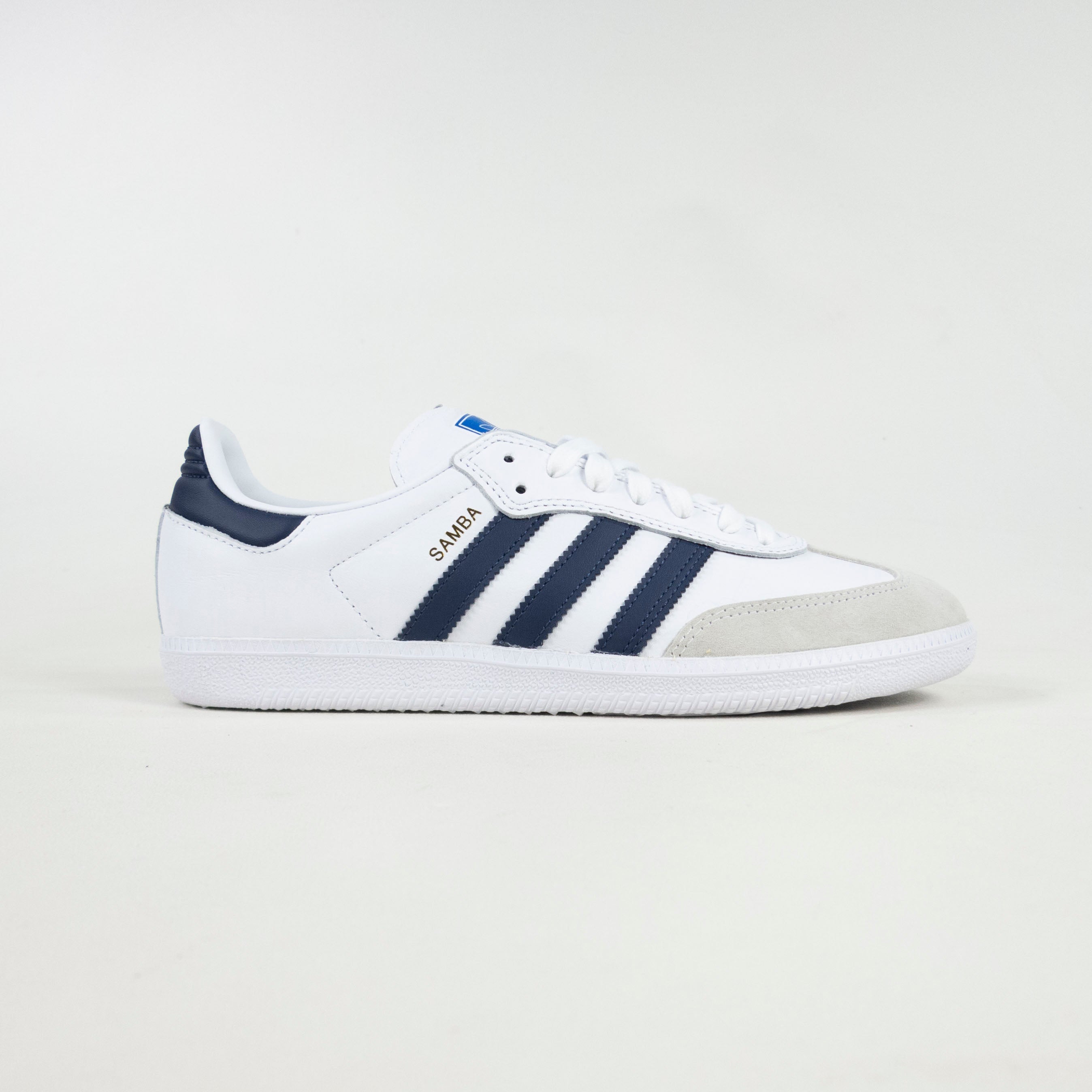 Adidas Skateboarding Samba ADV Shoes - White / Shadow Navy / White