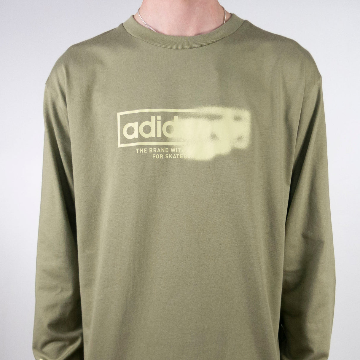 Adidas Washed Out 4.0 Long Sleeve T-Shirt - Orbit Green / Sandy Beige