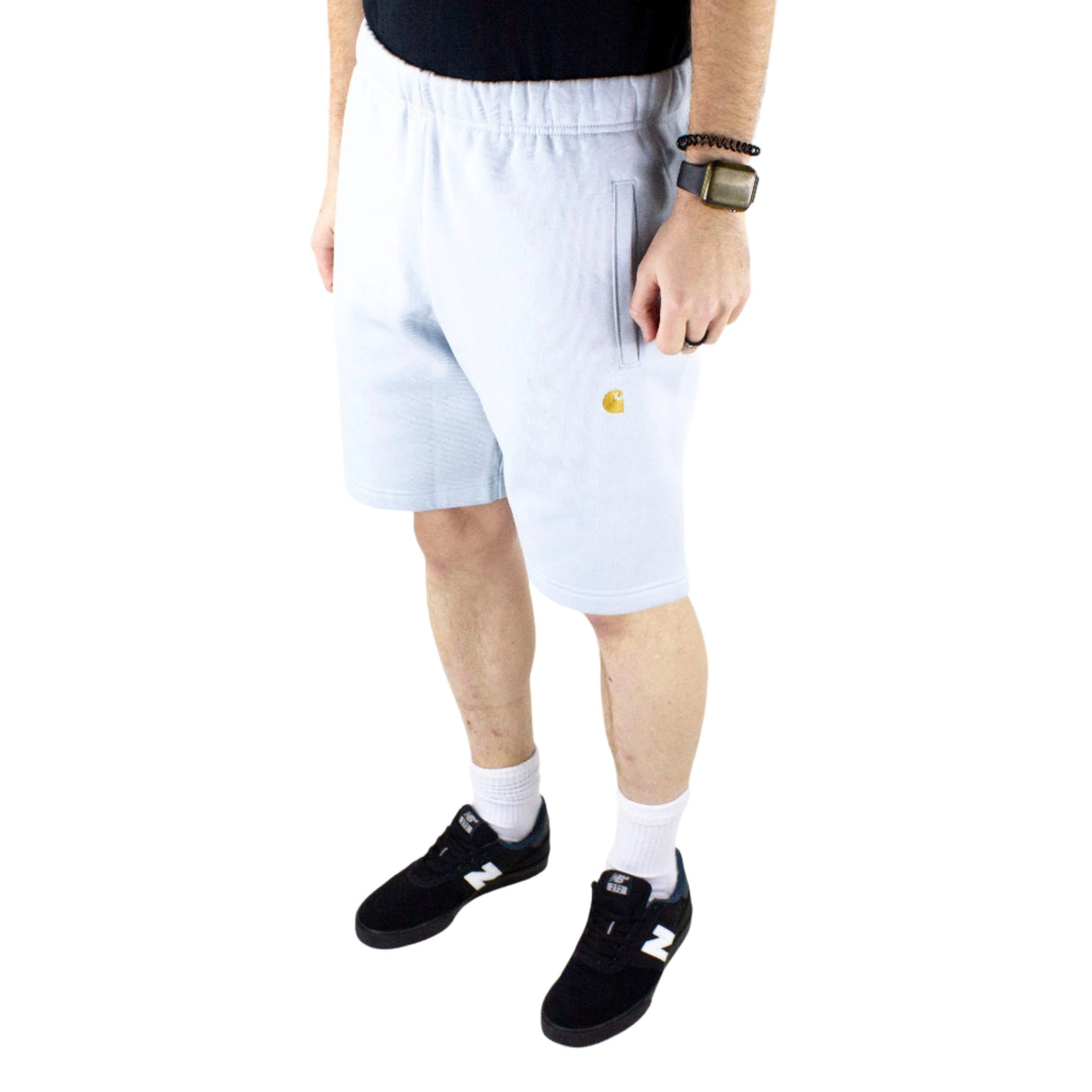 Carhartt WIP Chase Sweat Shorts - Icarus / Gold