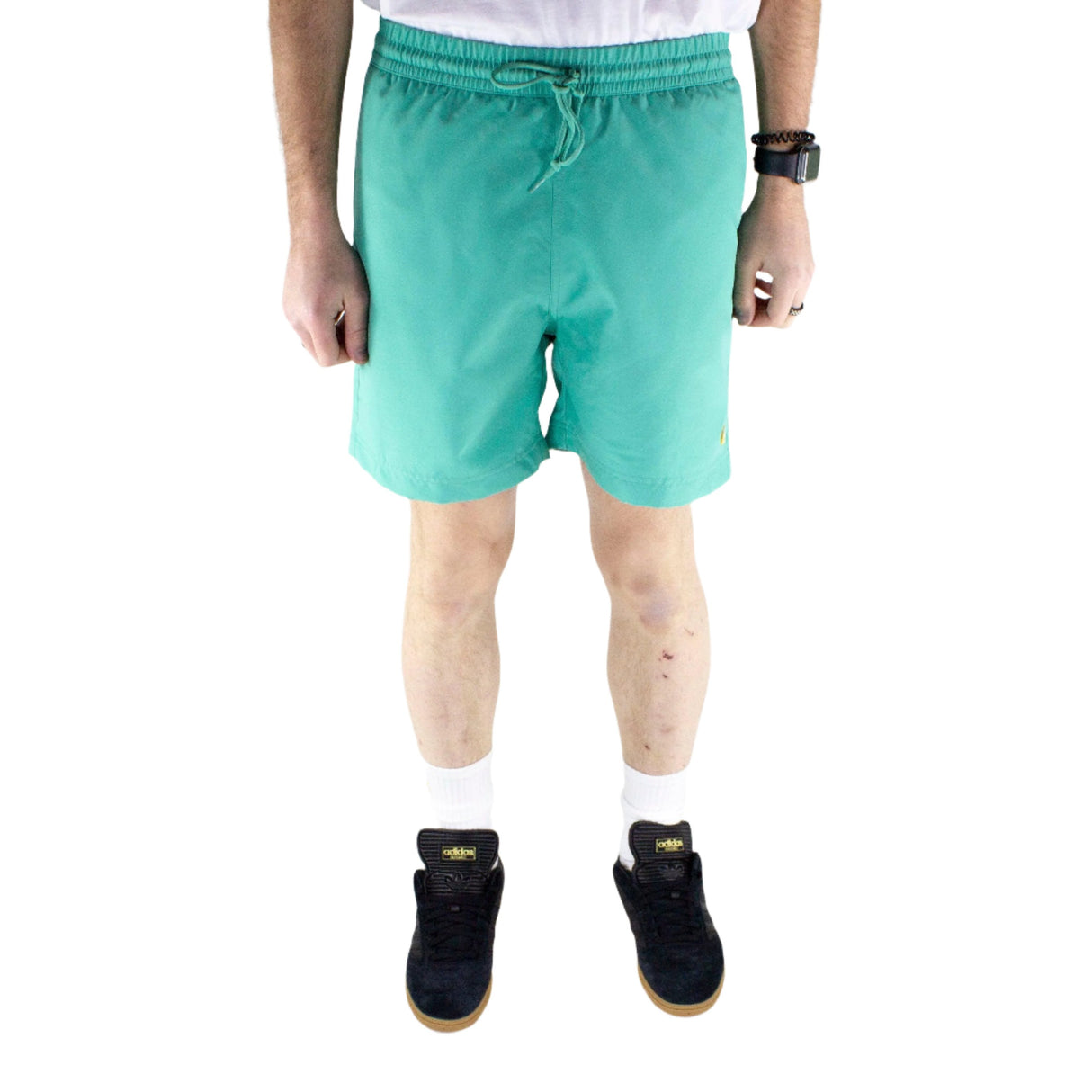 Carhartt WIP Chase Swim Trunks - Aqua Green / Gold