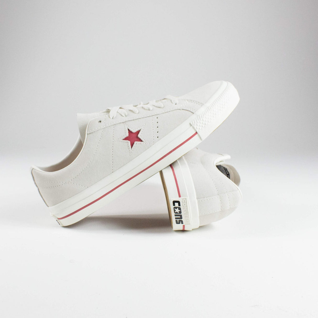 Converse One Star Ox Pro Shoes - Claret Red / Grey