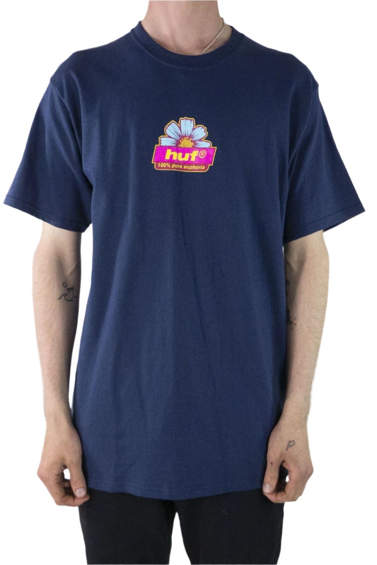 HUF 100% Pure T-Shirt - Navy