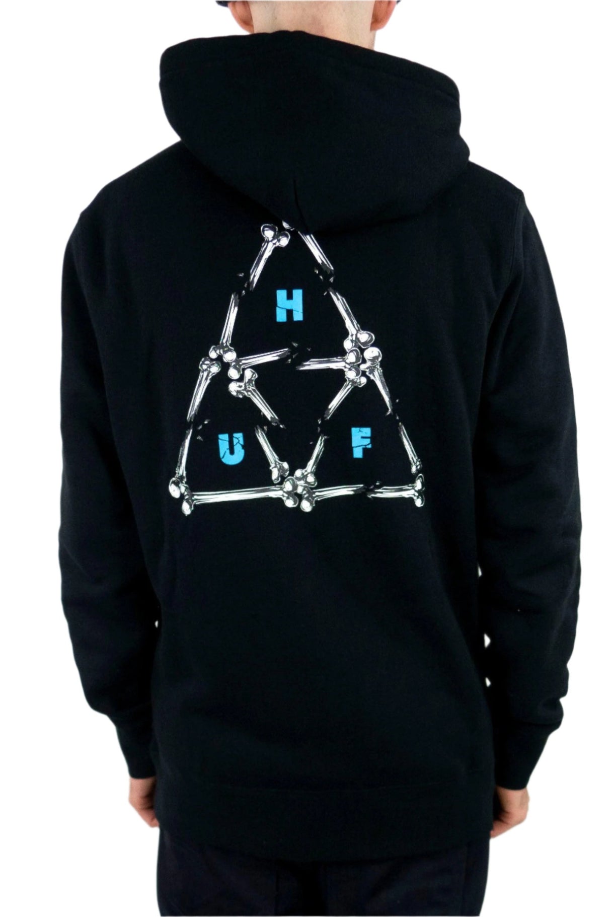 HUF Broken Bones Triple Triangle Hoodie - Black