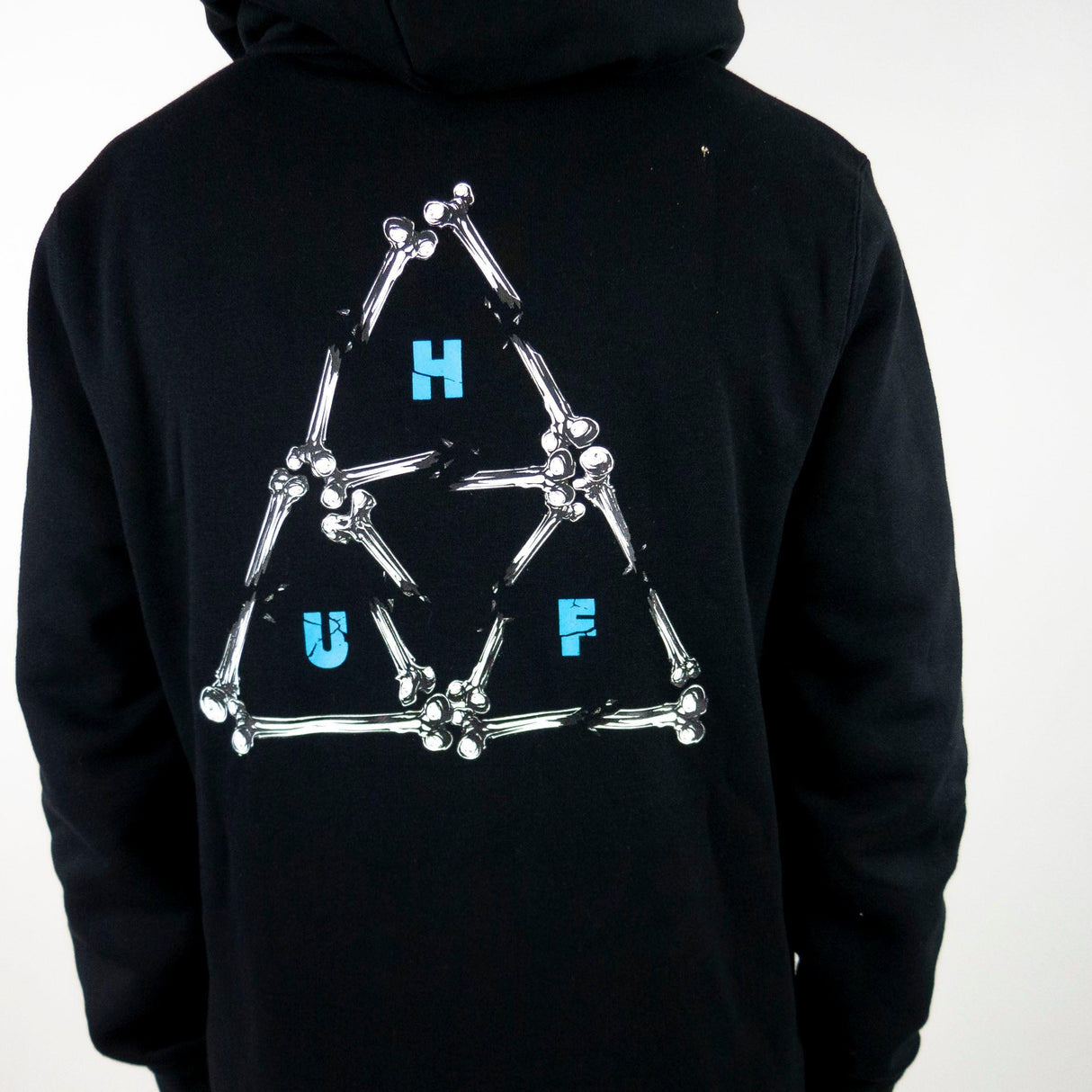 HUF Broken Bones Triple Triangle Hoodie - Black