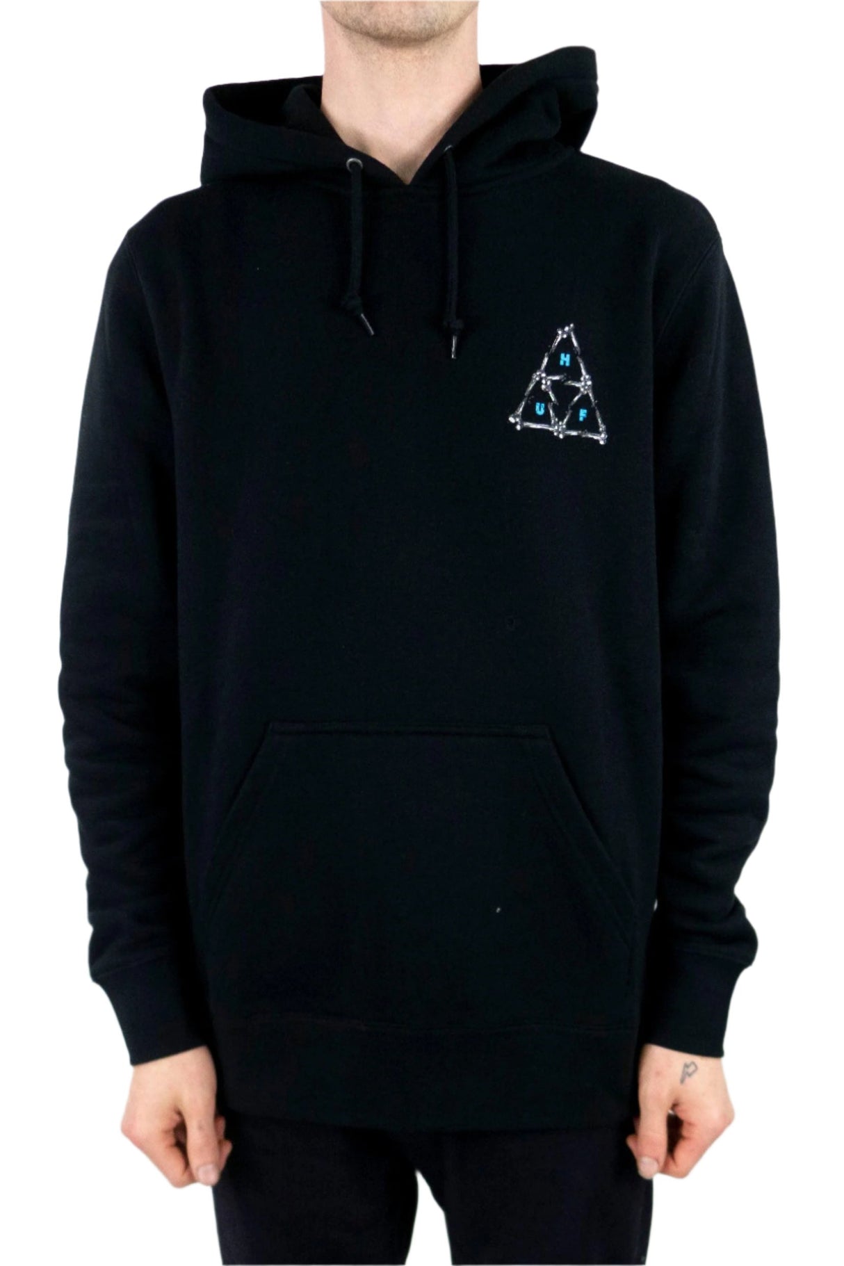 HUF Broken Bones Triple Triangle Hoodie - Black