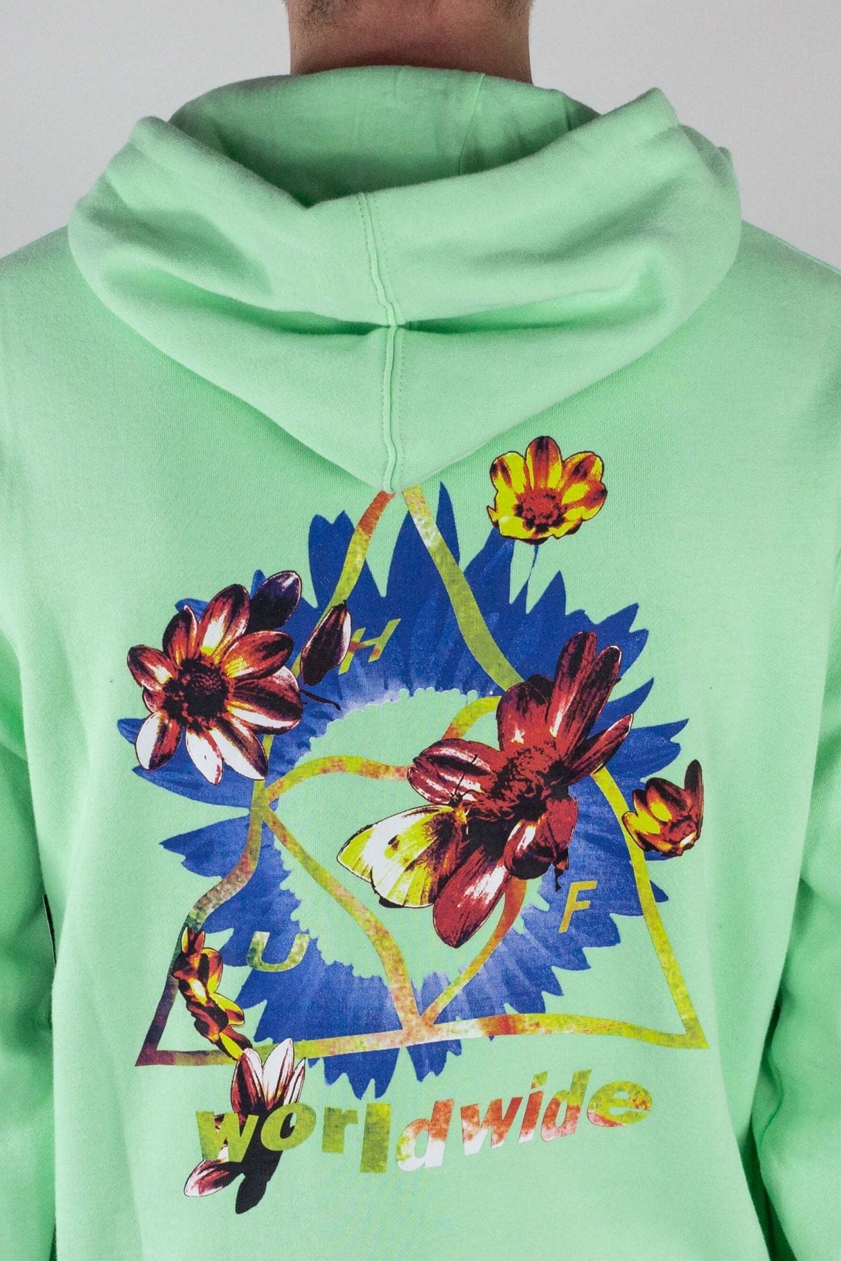 HUF Come Down Hoodie- Neo Mint