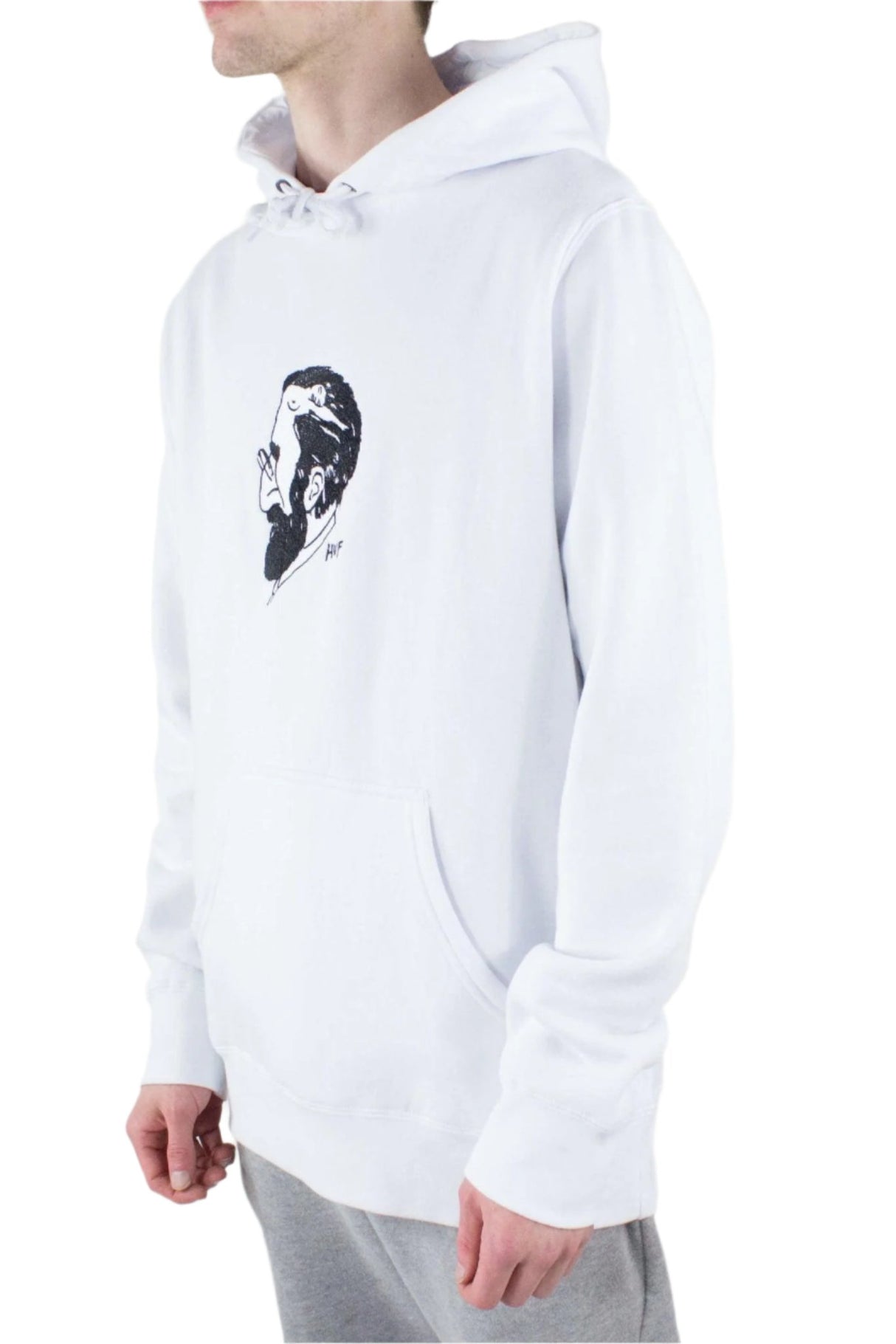HUF Mans Mind Pullover Hoodie - White