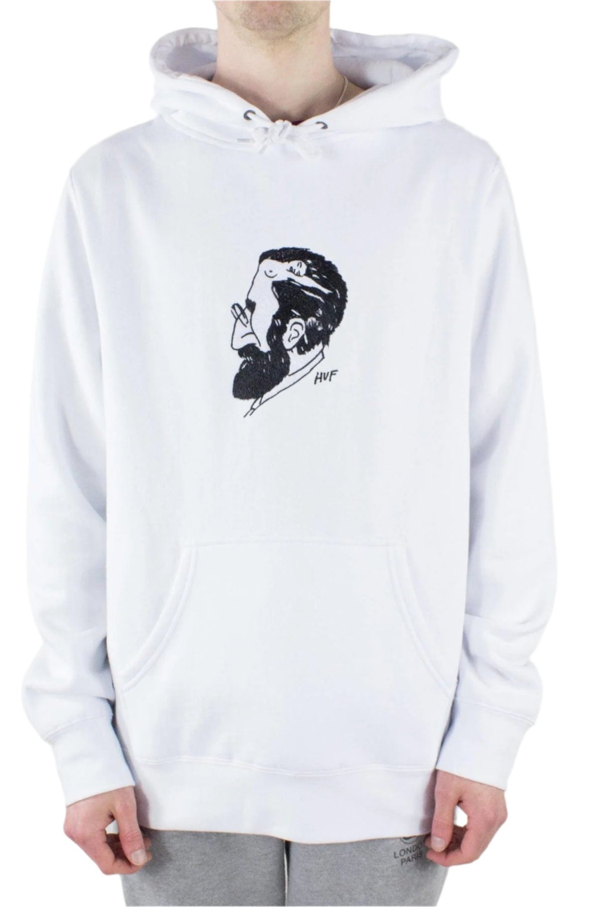 HUF Mans Mind Pullover Hoodie - White