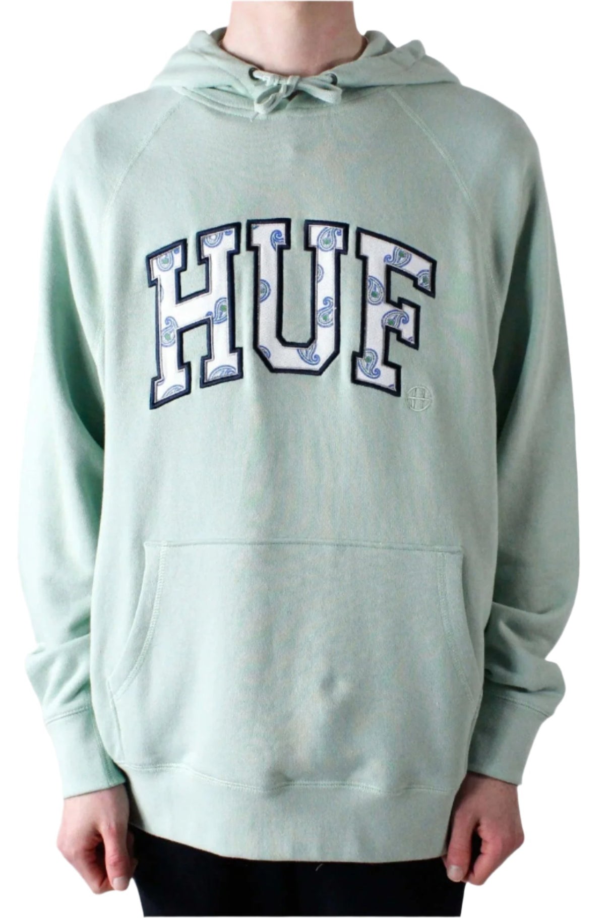 HUF Paisley Pullover Hoodie - Beryl Green