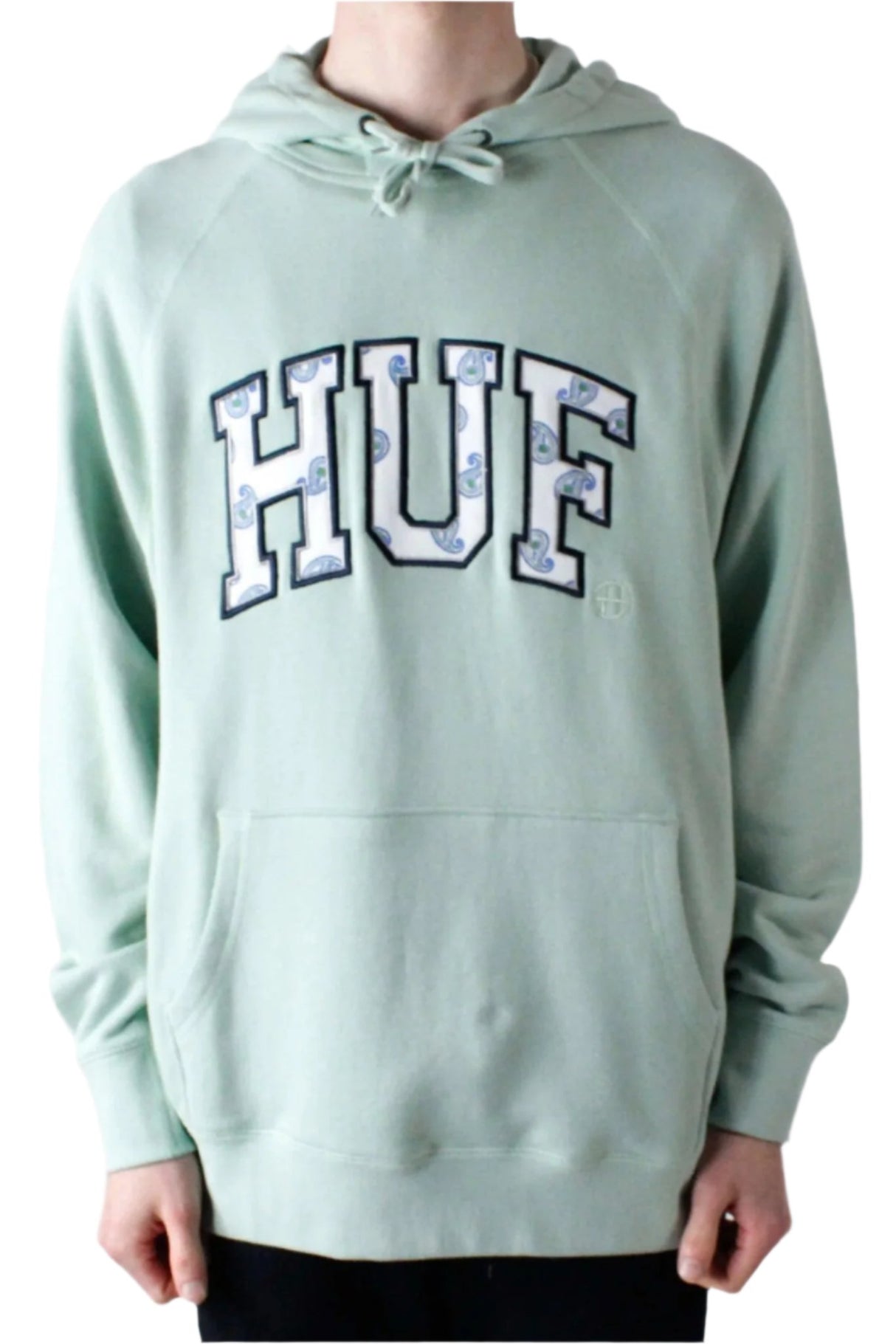 HUF Paisley Pullover Hoodie - Beryl Green