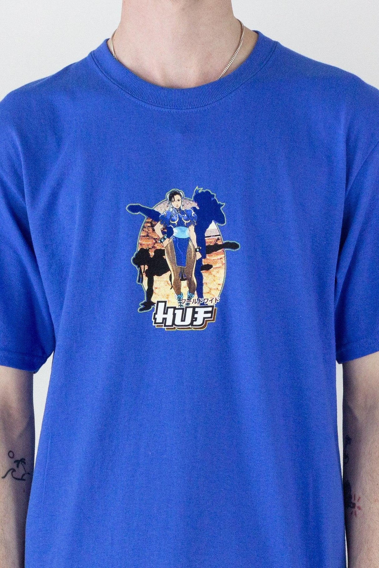 HUF X Street Fighter Chun-Li T-Shirt- Royal Blue