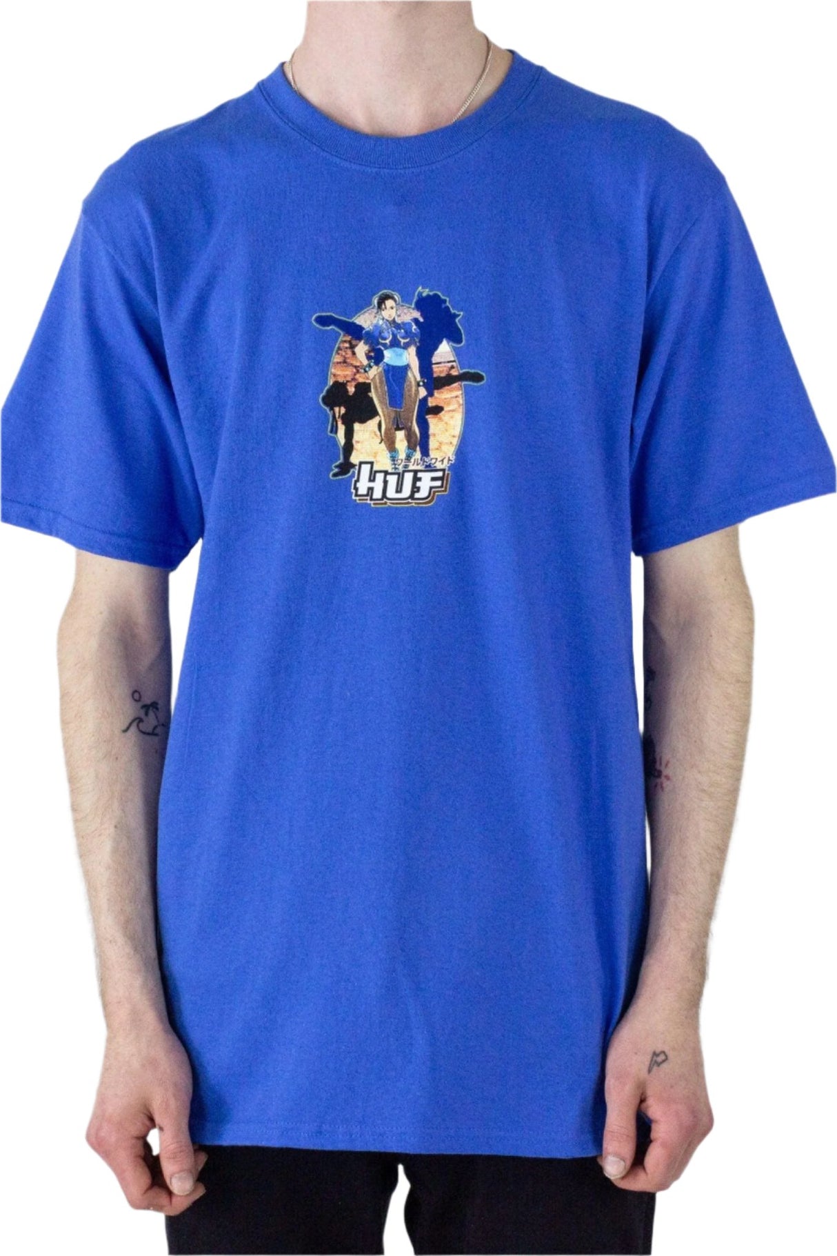 HUF X Street Fighter Chun-Li T-Shirt- Royal Blue
