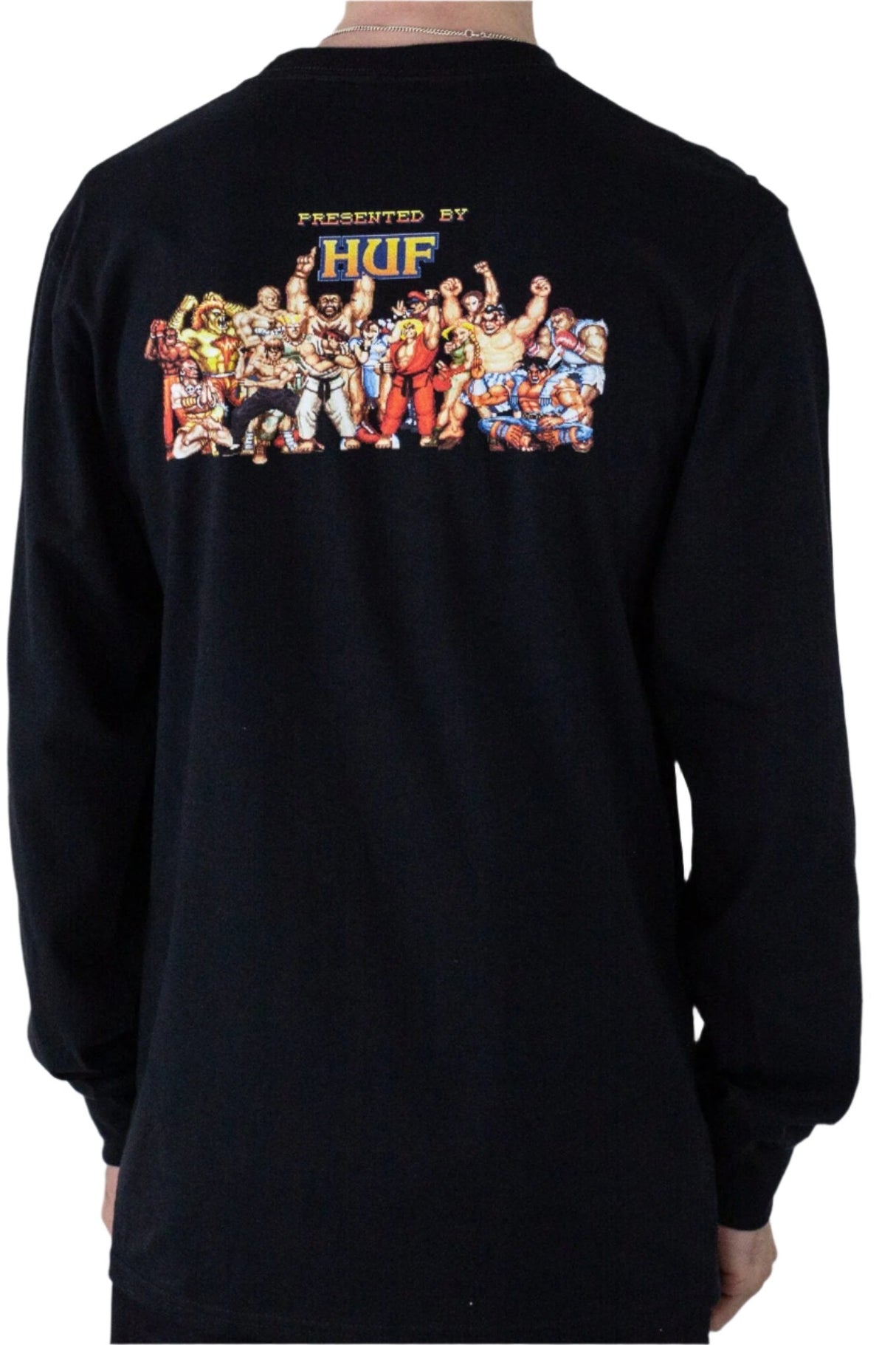 HUF X Street Fighter Ending Longsleeve T-Shirt- Black