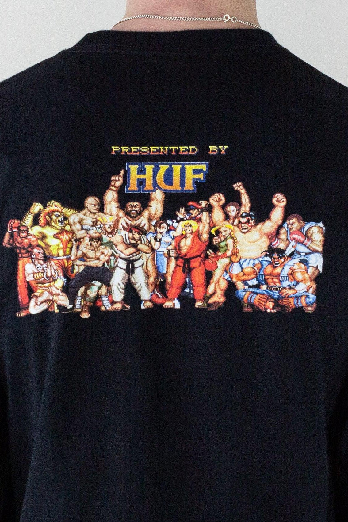 HUF X Street Fighter Ending Longsleeve T-Shirt- Black