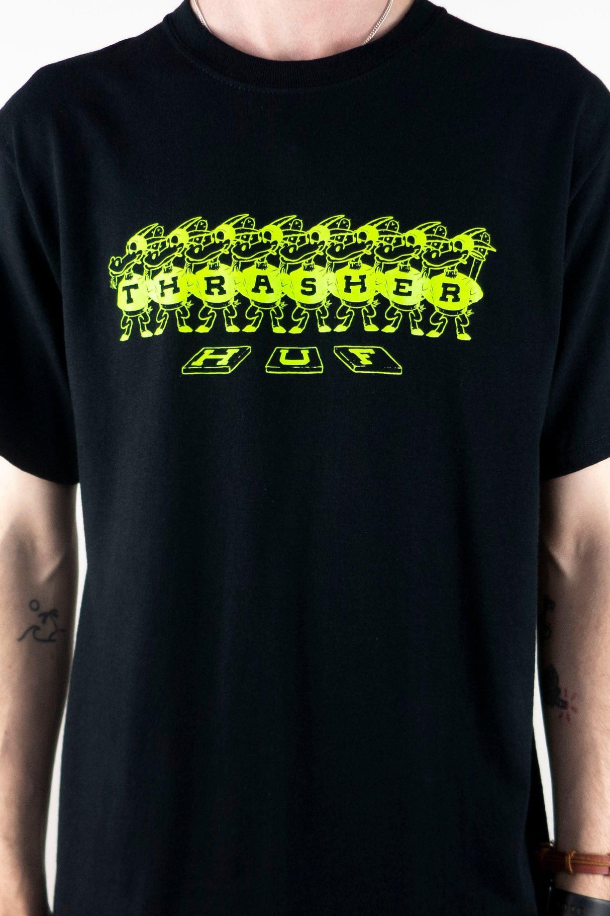 HUF x Thrasher Mason T-Shirt - Black