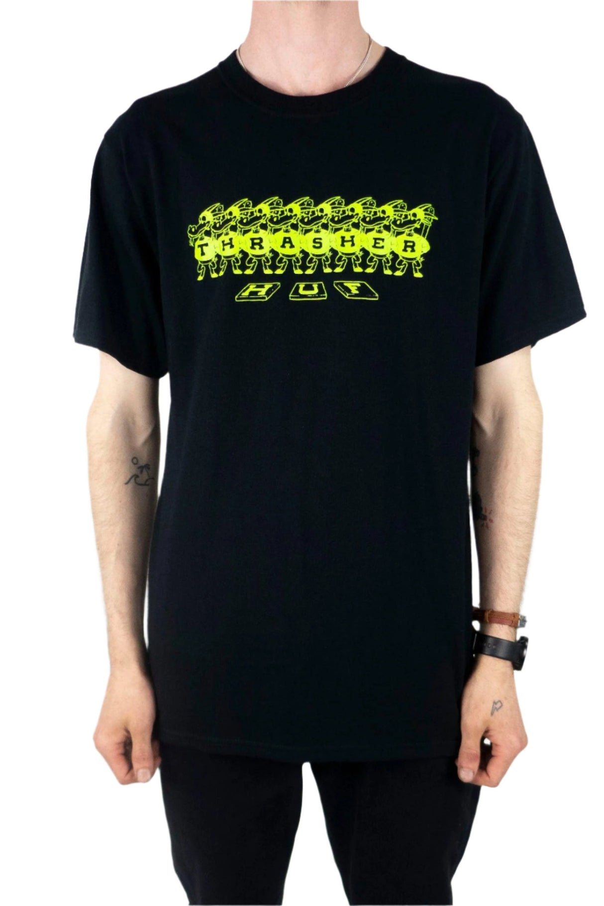 HUF x Thrasher Mason T-Shirt - Black