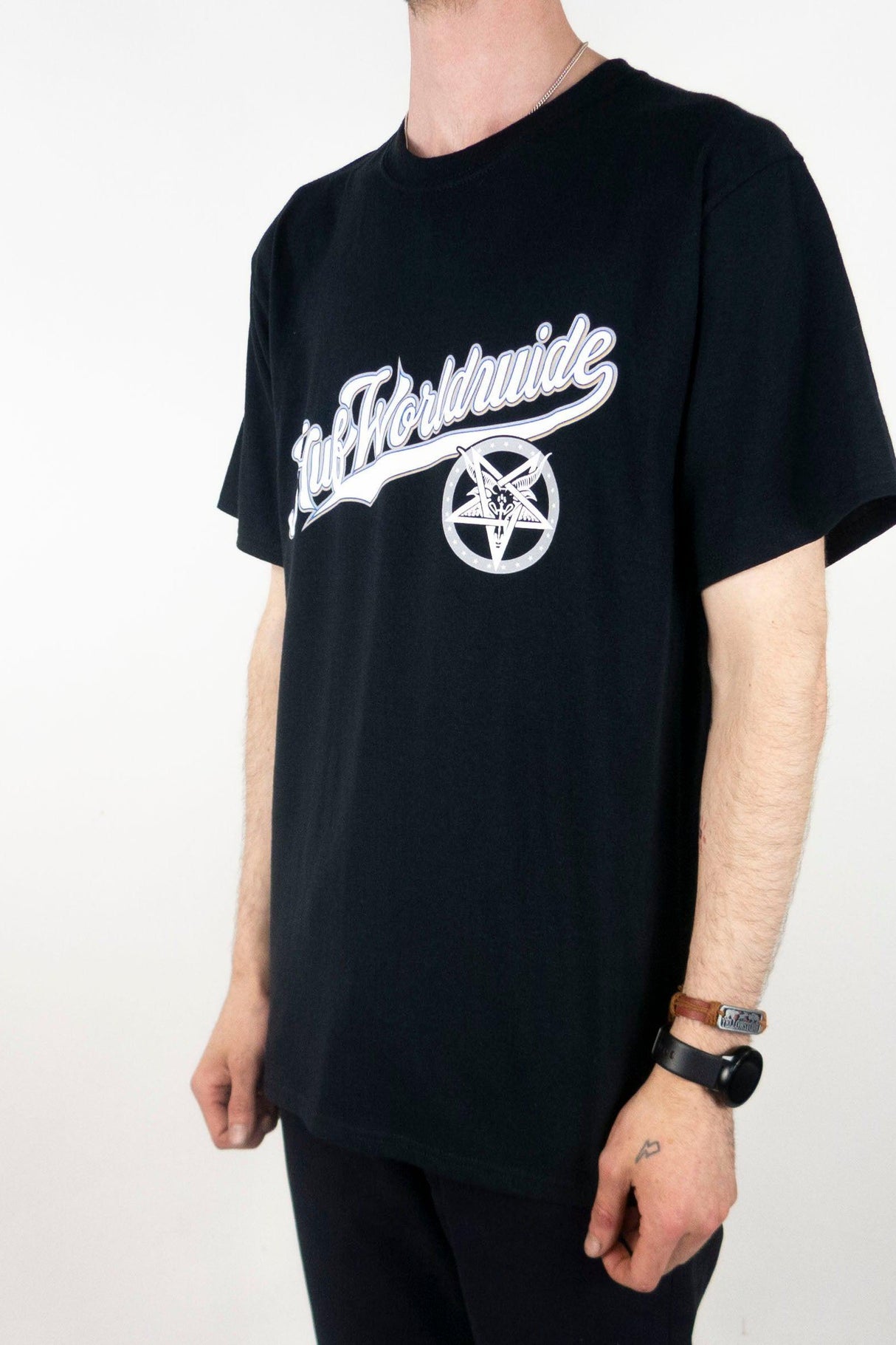 HUF x Thrasher Portola T-Shirt - Black