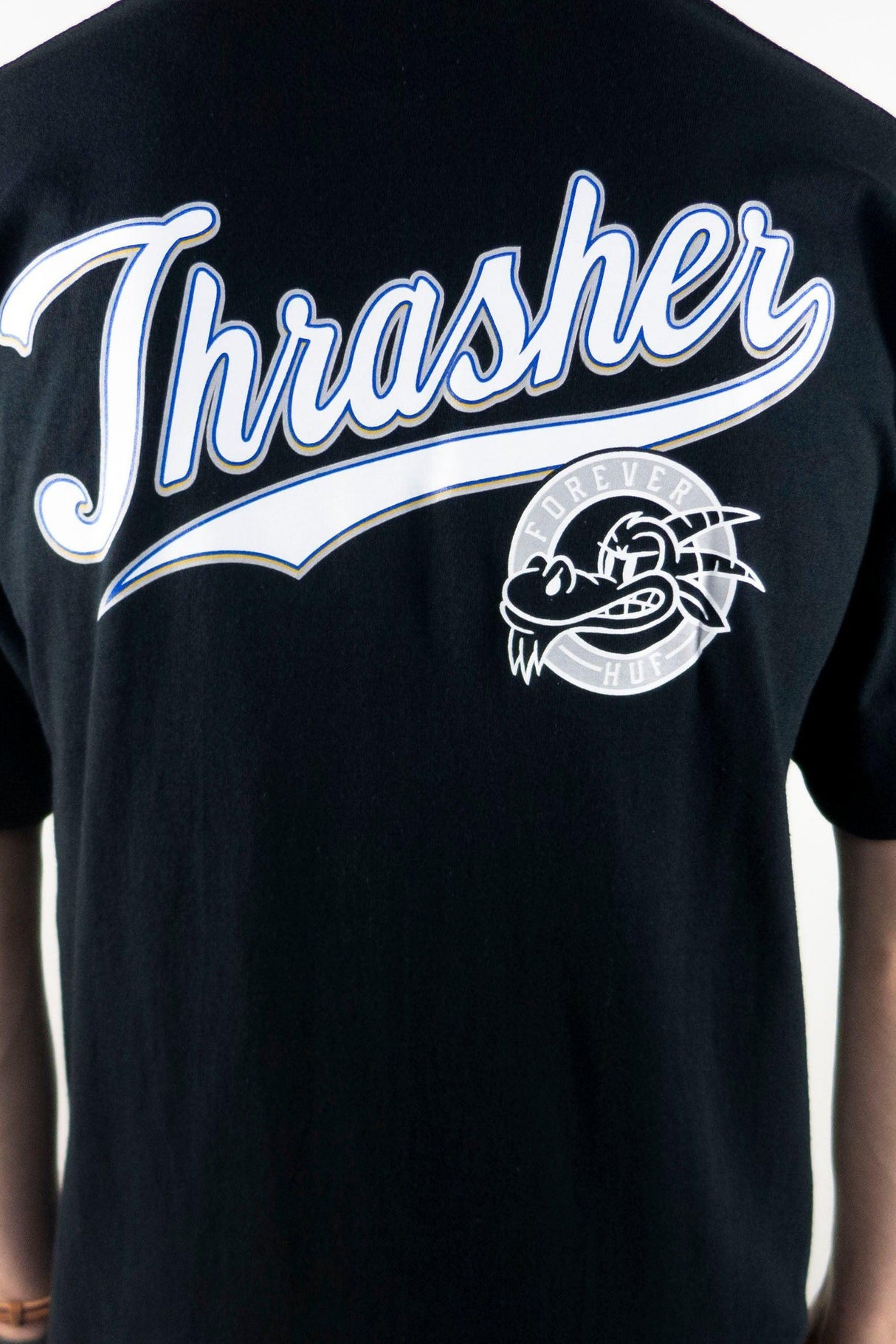 HUF x Thrasher Portola T-Shirt - Black