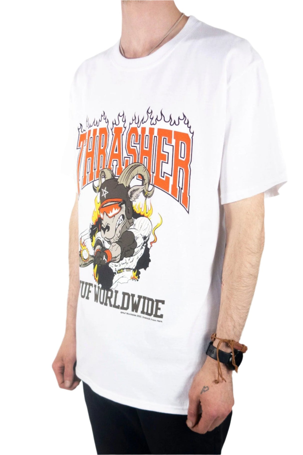 HUF x Thrasher Rincon T-Shirt - White