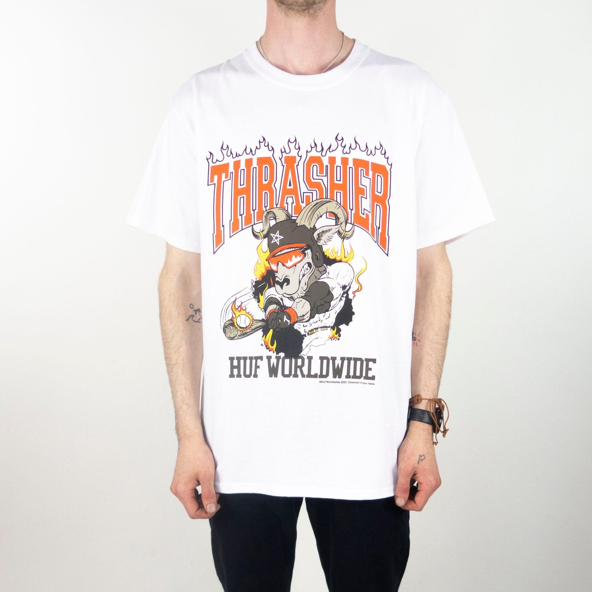 T-Shirt　x　Rincon　at　HUF　Remix　–　exclusive　Thrasher　Remix　White　Casuals