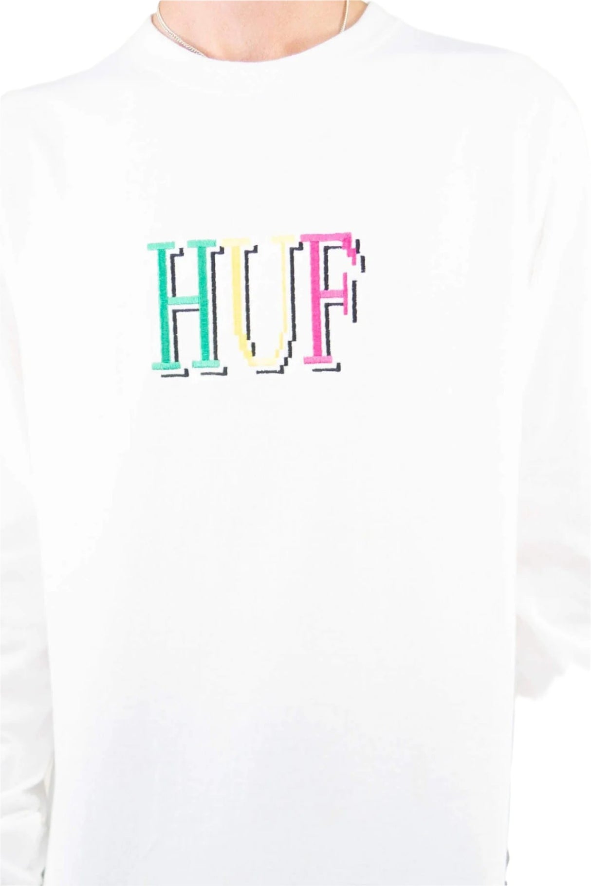 Huf 8-Bit Long Sleeve T-Shirt - White
