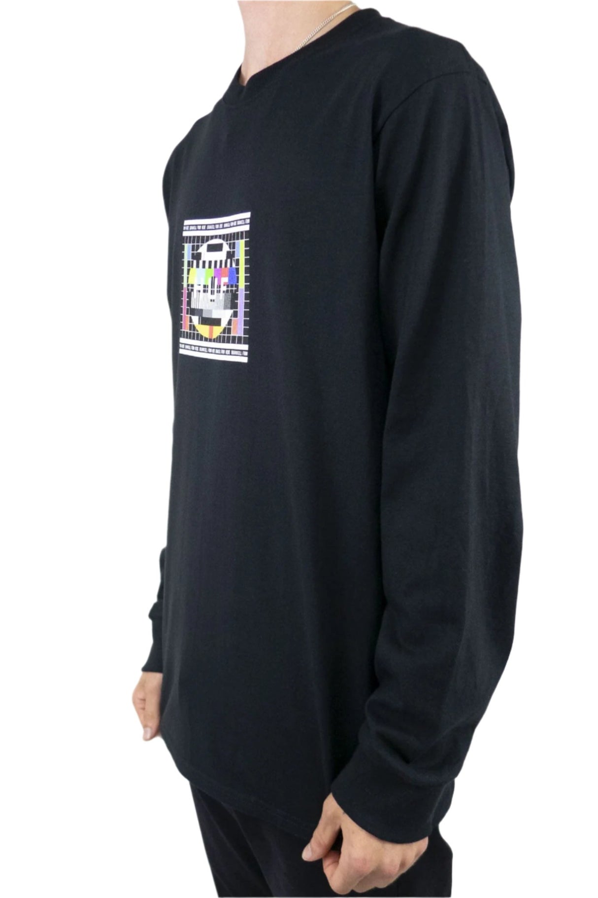 Huf Test Screen Long Sleeve T-Shirt - Black