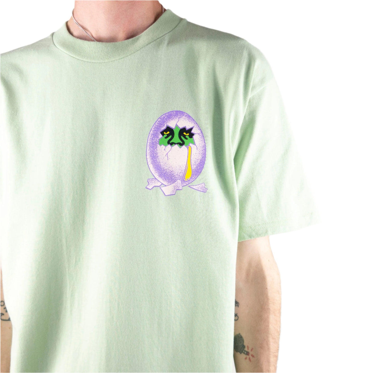 OBEY Broken Yolk T-Shirt - Cucumber