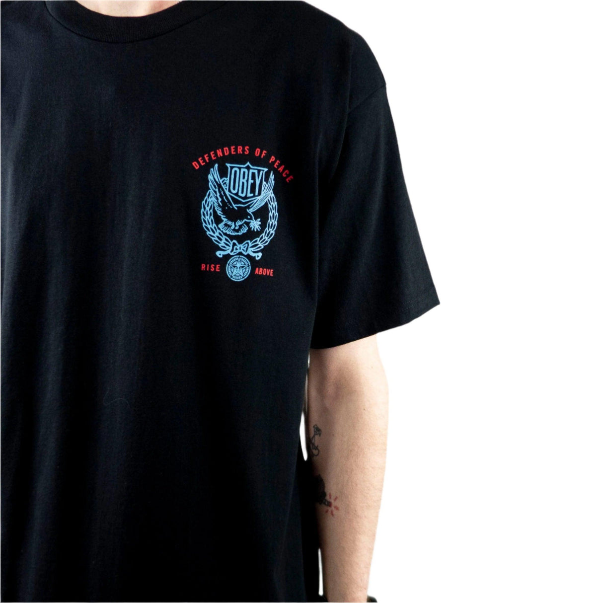 OBEY Defenders Of Peace Dove T-Shirt - Black