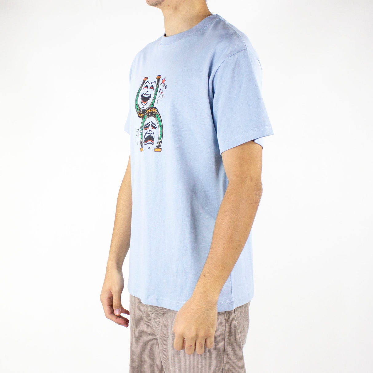 Pass Port Dumb~Luck Horseshoe T-Shirt - Stonewash Blue