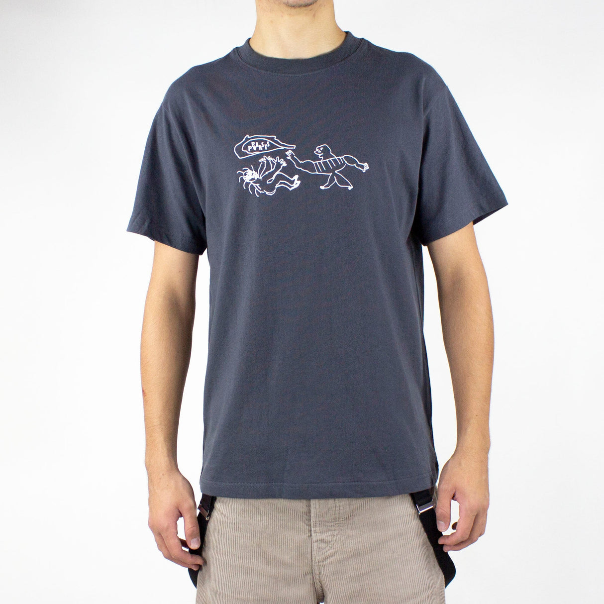 Pass Port Many Faces T-Shirt - Tar