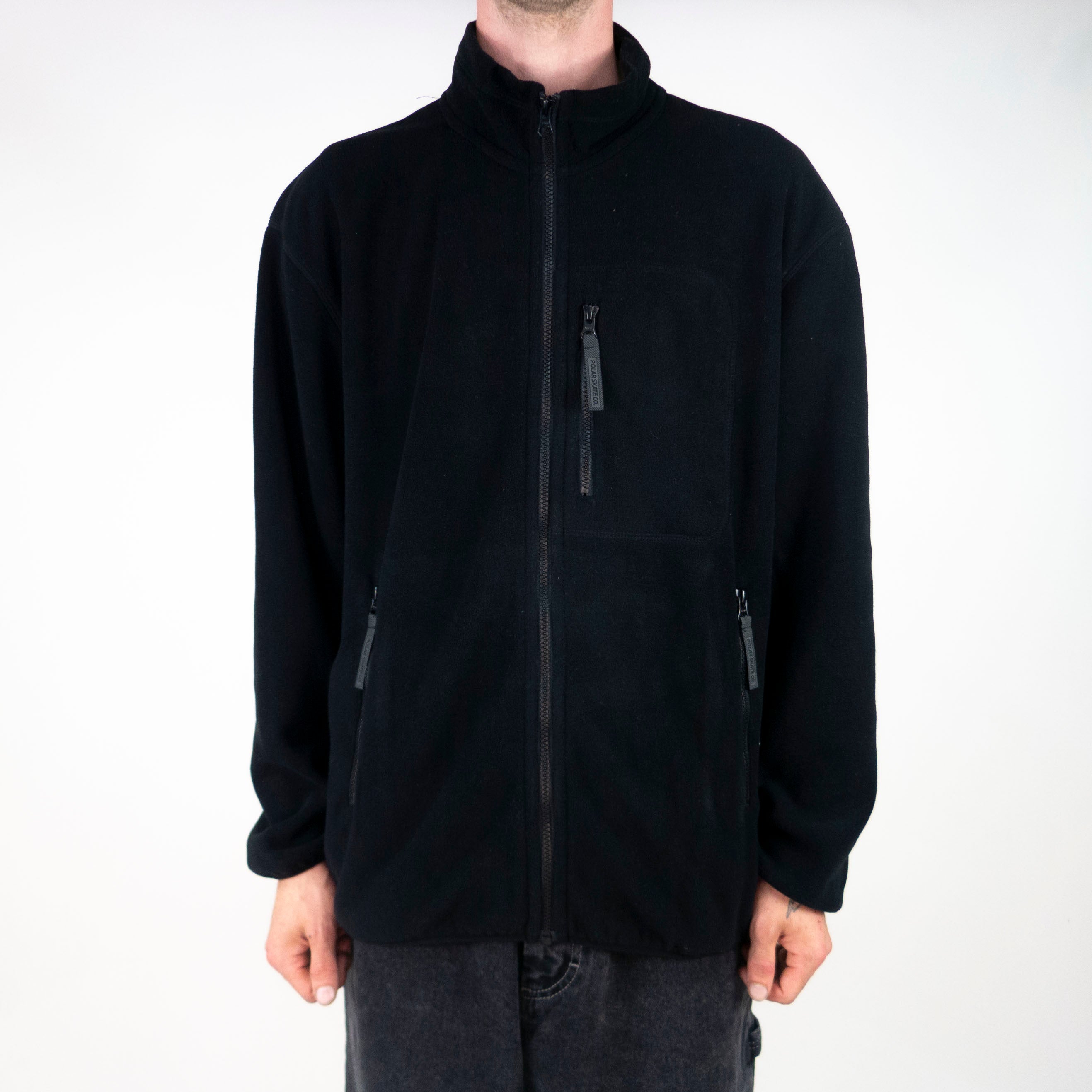 Polar Skate Co. Basic Fleece Jacket - Black exclusive at Remix