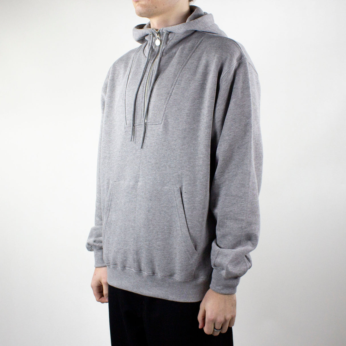 Polar Skate Co. Half Zip Hoodie - Heather Grey
