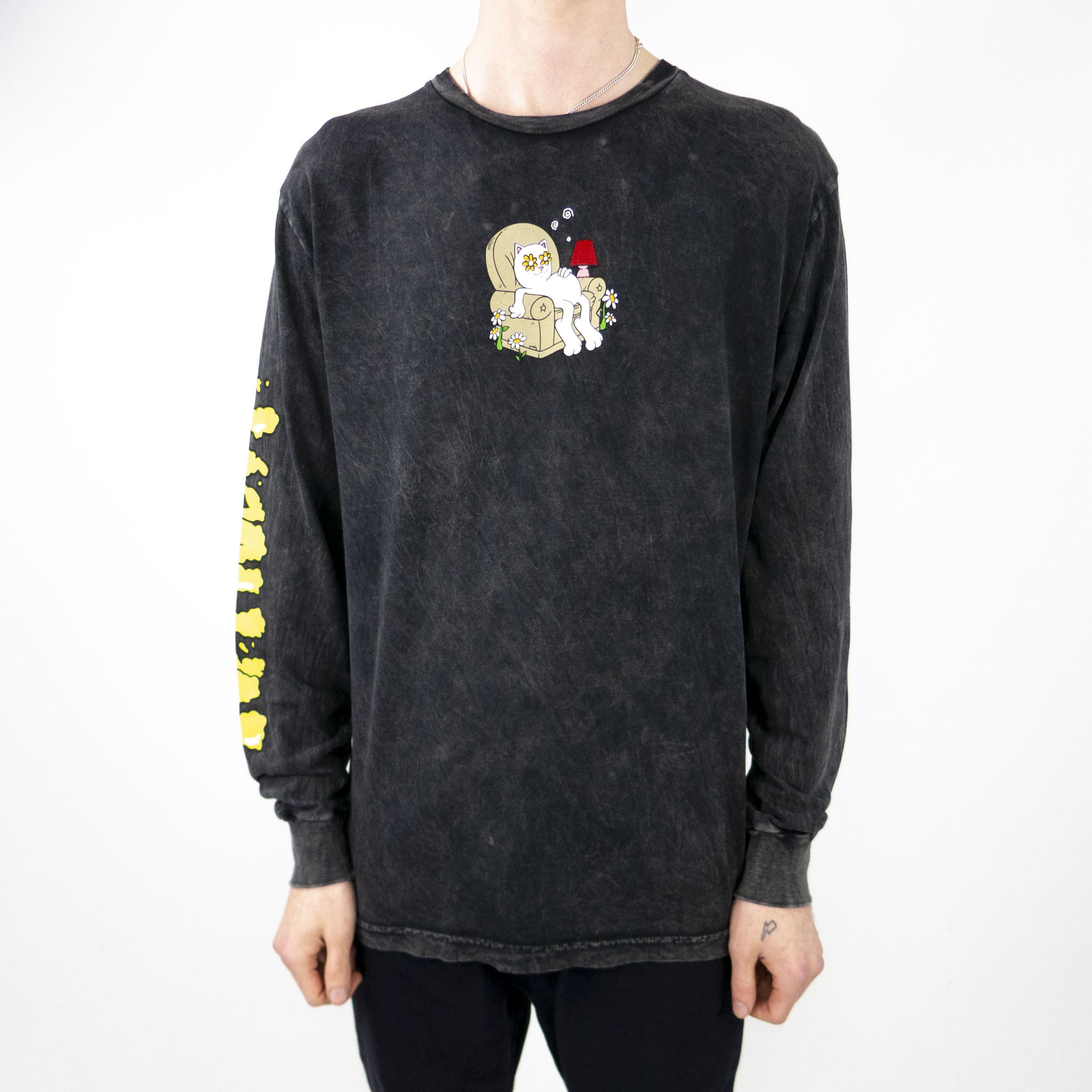 Face Split Tee (Black) – RIPNDIP